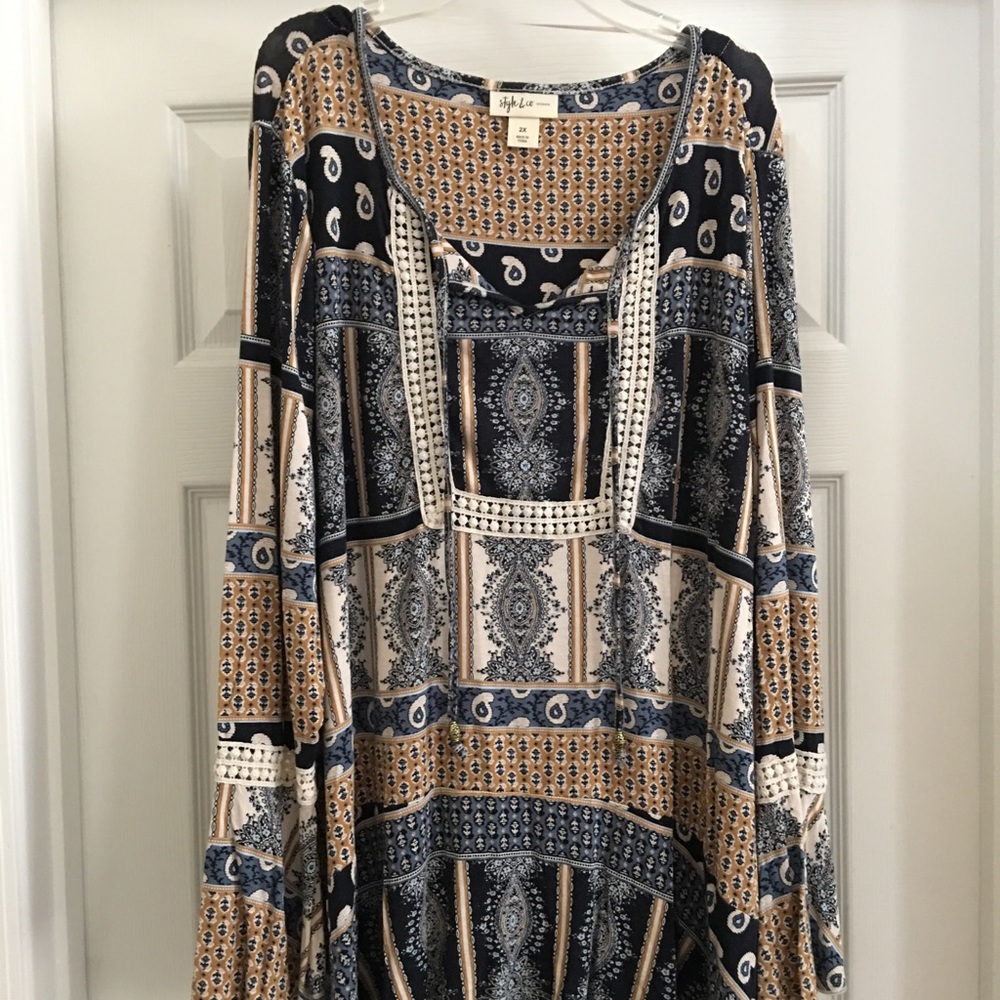 Plus Size, Boho top